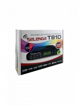 Цифровая приставка Selenga T81D DVB-C/T2 Цифровая приставка Selenga T81D DVB-C/T2