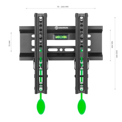 Кронштейн для телевизора Onkron TM1 настенный, наклонный, 17-43 дюйма, черный