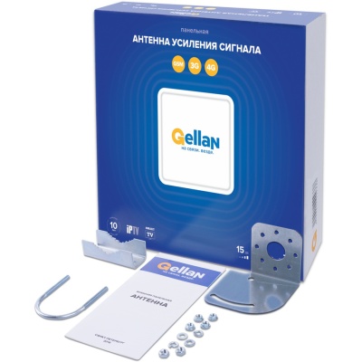 Gellan LTE-15MF MIMO 2x2,панельная Антенна 4G/LTE, 15 дБ Gellan LTE-15MF MIMO 2x2,панельная Антенна 4G/LTE, 15 дБ