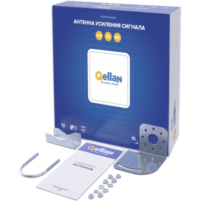Gellan FullBand-15 панельная Антенна, 3G/4G/LTE/WiFi, 15 дБ Gellan FullBand-15 панельная Антенна, 3G/4G/LTE/WiFi, 15 дБ