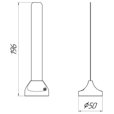 Kroks KC3-800/2700 магнитная антенна