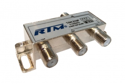 Ответвитель на 2 отвода RTM TAH 210F (5 - 1000 МГц) Ответвитель на 2 отвода RTM TAH 210F (5 - 1000 МГц)