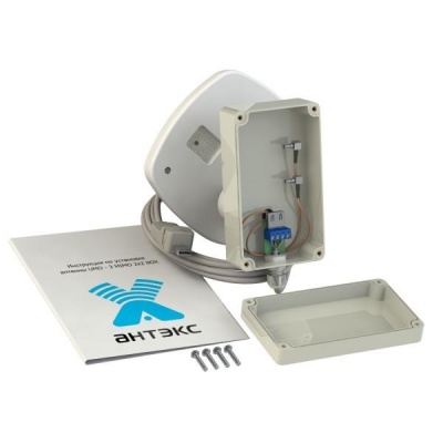 Антэкс UMO-3 MIMO BOX 2x2 CRC9 облучатель для офсетной антенны, 3G/4G/LTE/MIMO